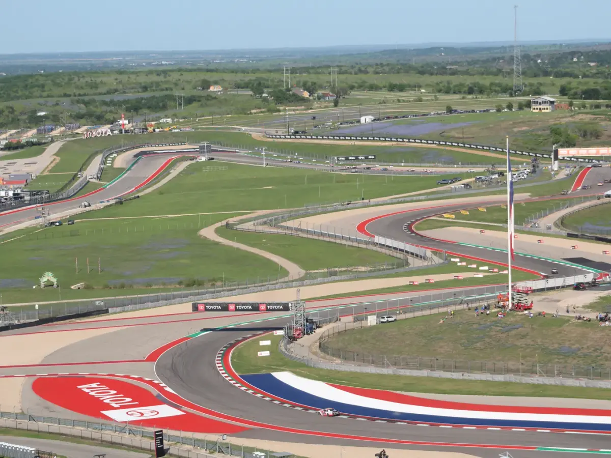 Vy över racerbanan Circuit of the Americas.
