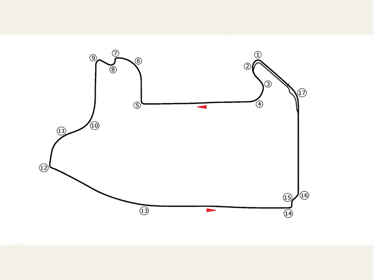 Bankarta över Las Vegas Strip Street Circuit.