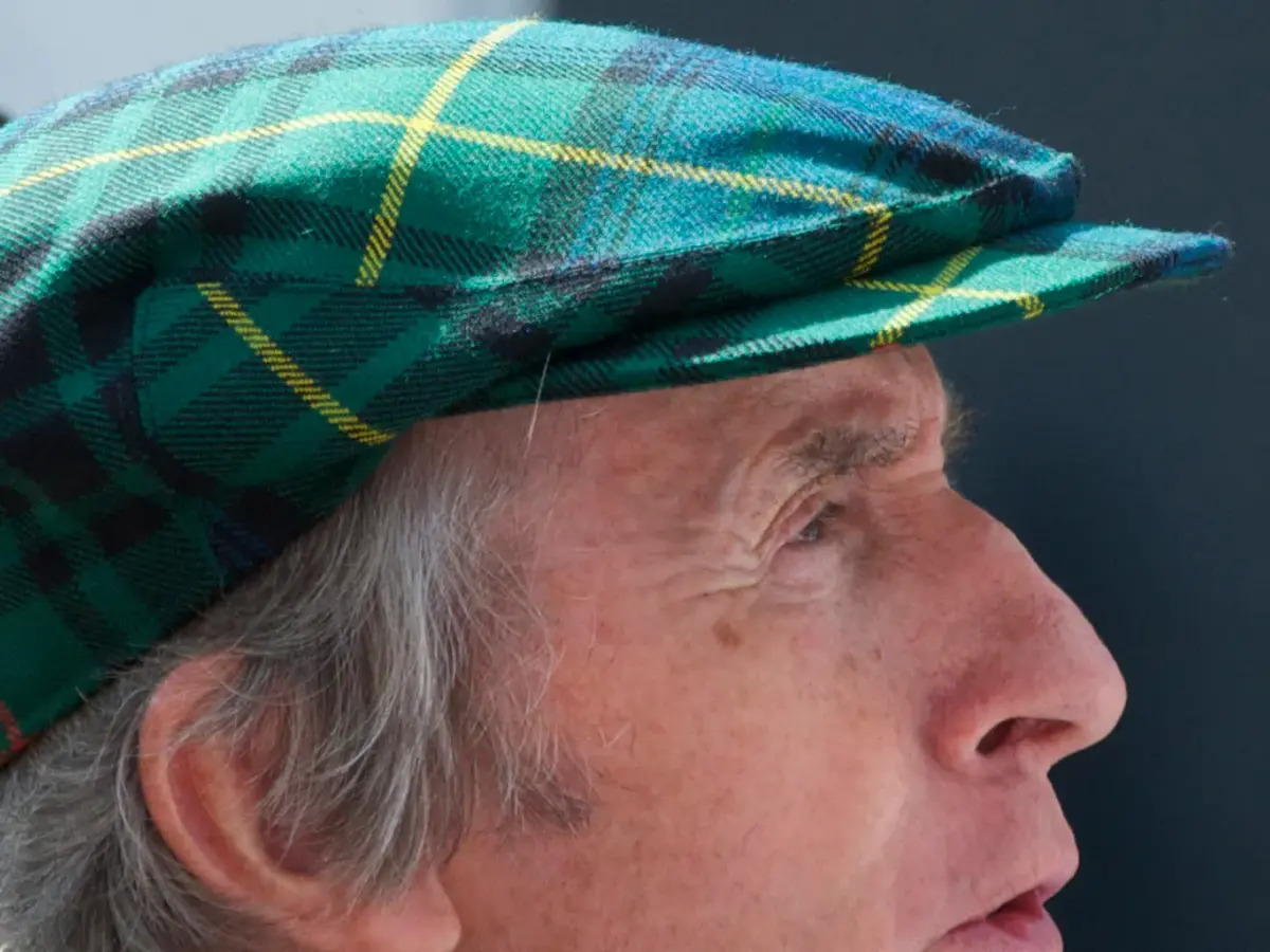 Porträttbild av Jackie Stewart.