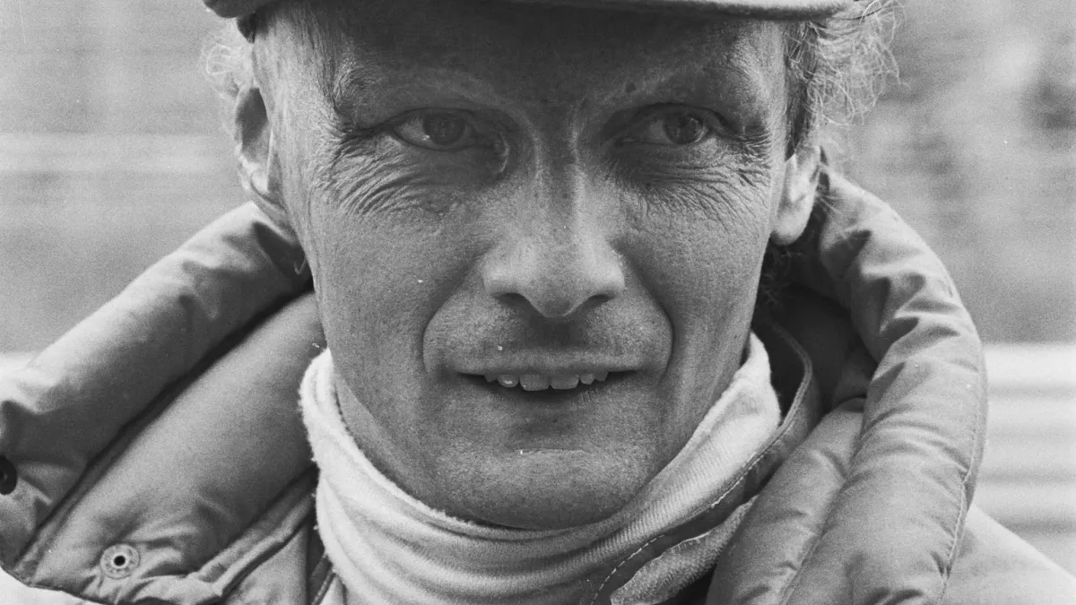 Porträttbild av Niki Lauda.