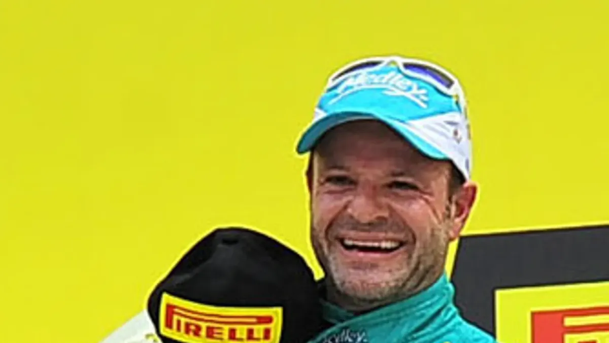 Porträttbild av Rubens Barrichello.