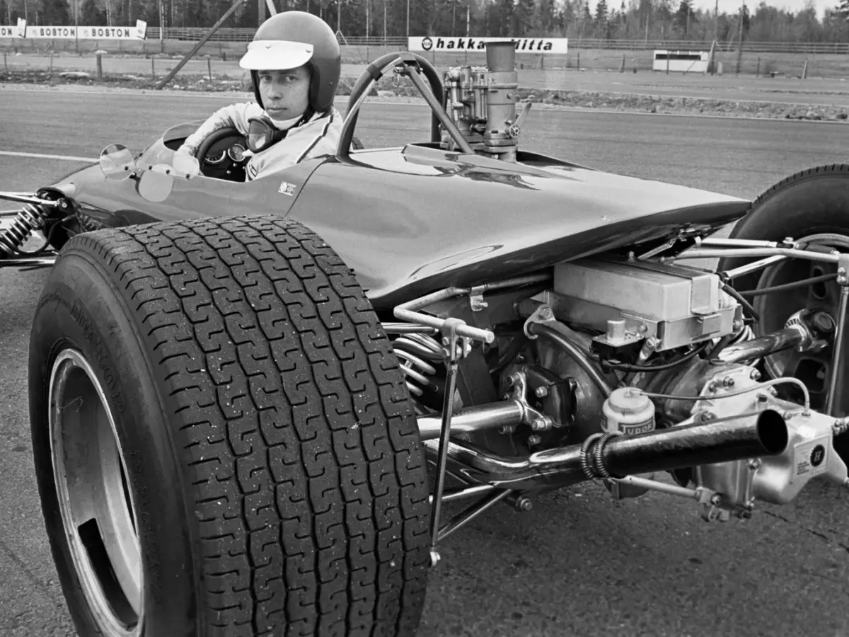 Leo Kinnunen i sin formel 3-bil 1968