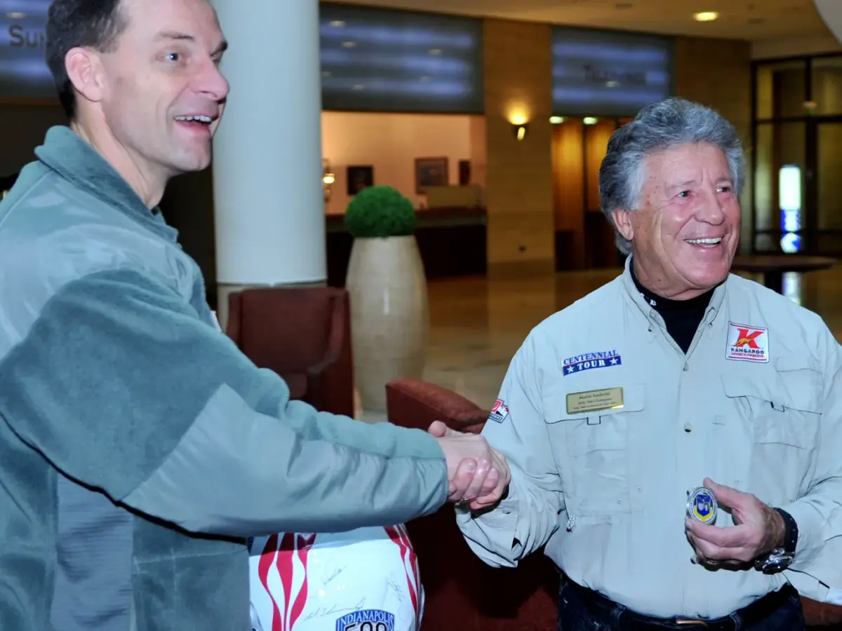 Mario Andretti under Indy 500 Centennial Tour 2011