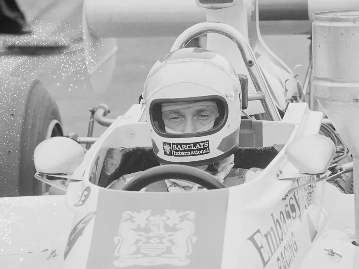 Graham Hill i sittbrunnen på Zandvoort 1974