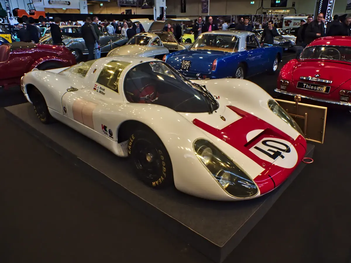 Porsche 907 med startnummer 40, bilen Jochen Rindt körde i Le Mans 1967